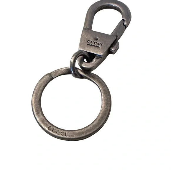 Gucci Metallic Silver Keyring Keychain - Picture 4 of 4